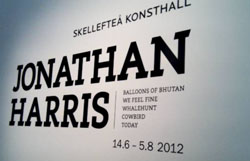 Skellefteå Konsthall skyltar om Harris utställning